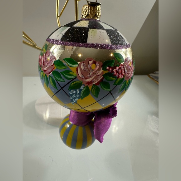 Mackenzie Childs ornament hand painted - Picture 3 of 7